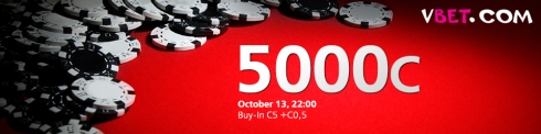 C 5000 GTD Tournament from Vbet Poker